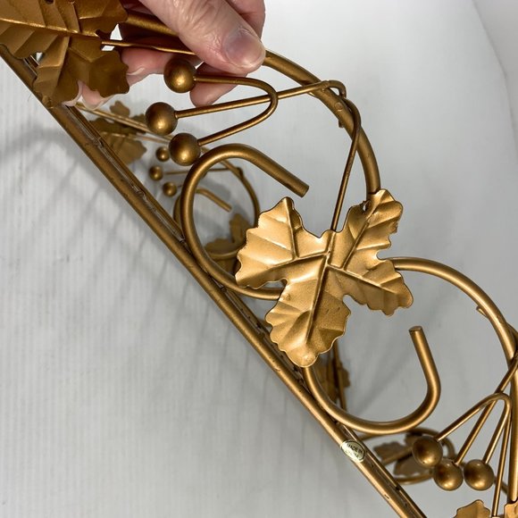 Metal Gold Colored Casserole Holder Carrier Basket - Picture 2 of 5